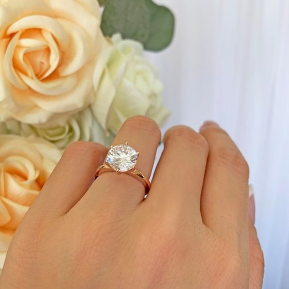 Certified 3ct. t.w. Diamond Solitaire Engagement Ring - Picture 5 of 16